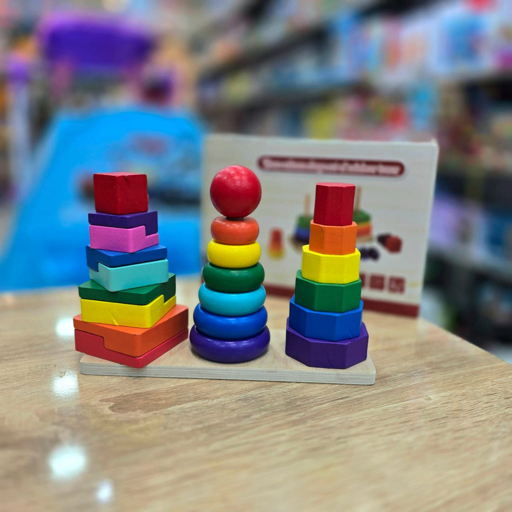 Three column shape set