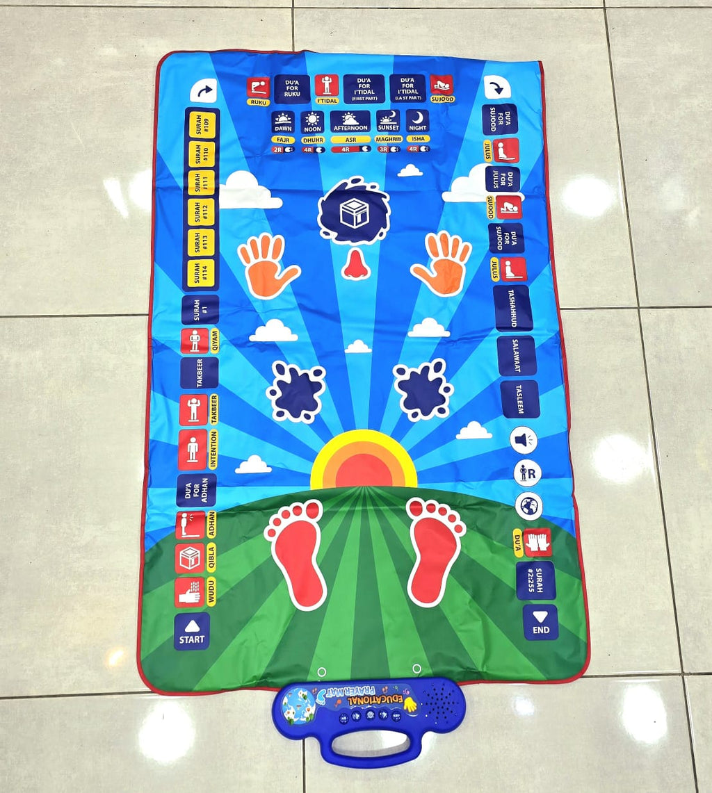 Educational prayer mat