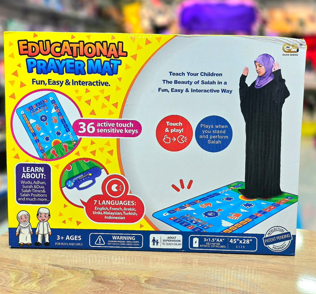 Educational prayer mat