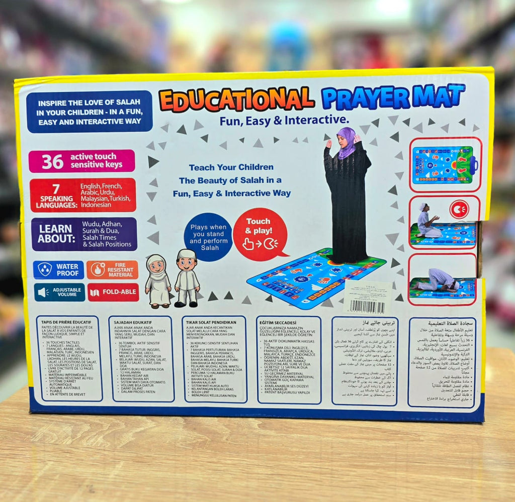 Educational prayer mat